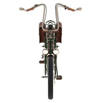 Render vintage electric bicycle green with transparent background png