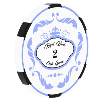 Render poker chip blue white with transparent background png