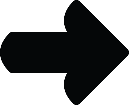 Minimalist arrow icon black png