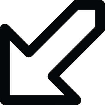 Black Angular Downward Arrow Icon png