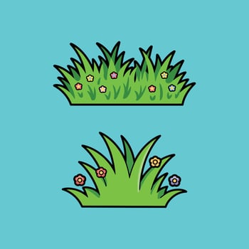 Curved wild grass silhouette with flowing leaves, ideal for countryside artwork, eco design projects, and rustic outdoor visuals vector