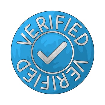 illustration of verified badge vector