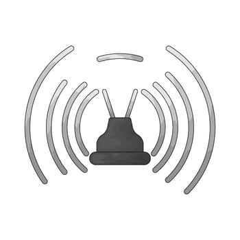 Emergency signal illustration vector