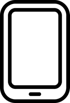 Smartphone Outline Style Eps Icon vector