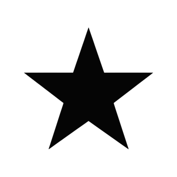 A bold black star cutouts png