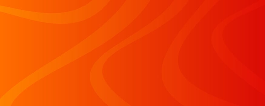 Modern orange gradient with wave lines. Header banner. Bright geometric abstract presentation backdrops. illustration vector