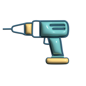 Modern 3D Drilling DIY Equipment Icons png