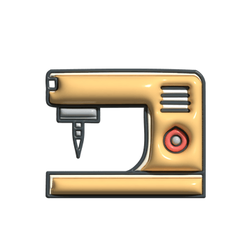 3D Cartoon Milling Machine Machining Icons png