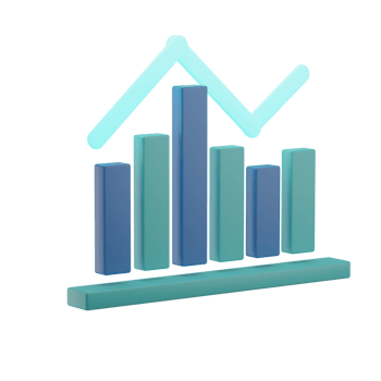 3D Analytics Illustration Icon Render png