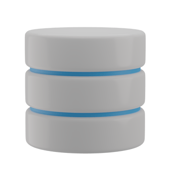 3D Database Illustration Icon Render png