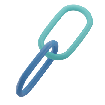 3D Link Illustration Icon Render png