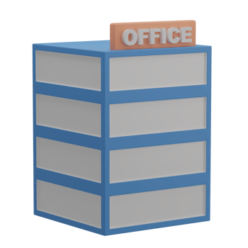 3D Office Illustration Icon Render png