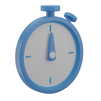 3D Stopwatch Illustration Icon Render png