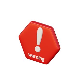 3D Warning Illustration Icon png