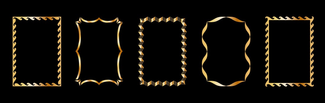 Vintage frames for wedding invitations, greeting cards vector