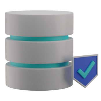 3D Safe Database Icon Render Illustration png