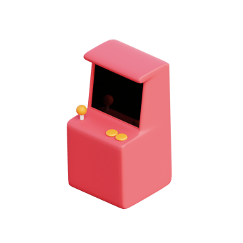 3D Arcade Game Icon Render Illustration png