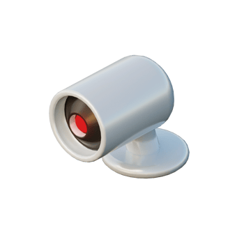 Cute 3D CCTV Icon Render Illustration png