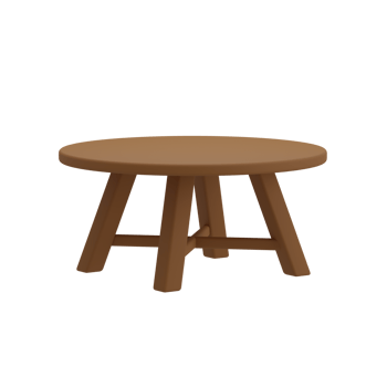 3D Coffee Table Icon Render Illustration png