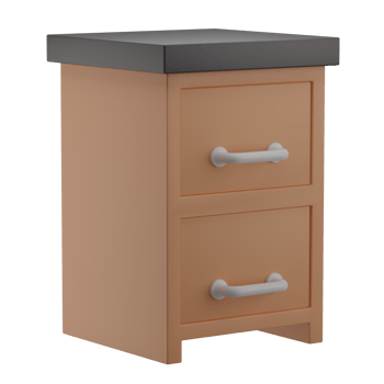 3D Drawer Icon Render Illustration png