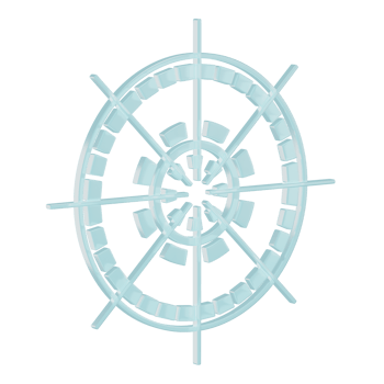 Cute 3D Futuristic Icon Render Illustration png