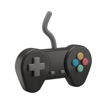 3D Game Controller Icon Render Illustration png