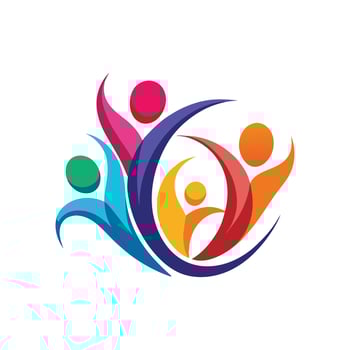 Colorful Community Symbol vector