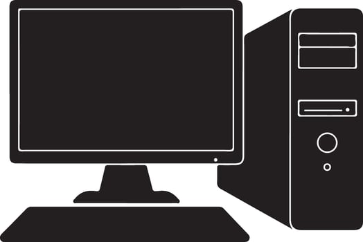 Computer shape design vector