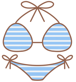 Cute Sweet Summer 2 pieces Bikini png