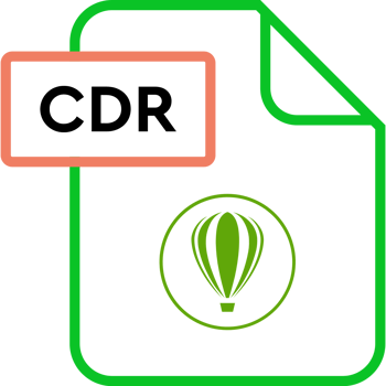 Cdr File Format Icon Rounded Shapes Outline png