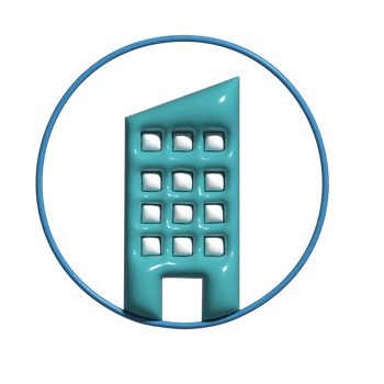 3D Cartoon Building Construction Icons png