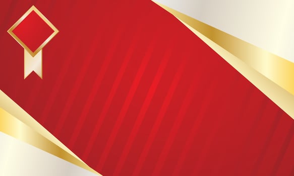 Abstract Red and gold luxury background vector
