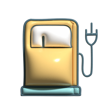 Modern 3D Vehicle Fueling Power Icons png