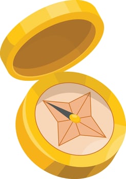 Ornate Compass Tool vector