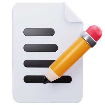 3D Icon Edit Document png