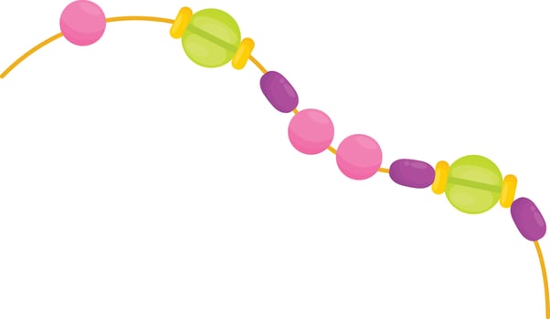 Long Beaded Chain vector