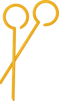 Two Metal Pins vector