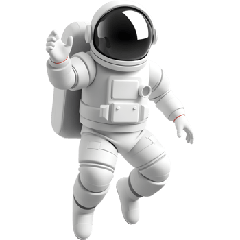 Astronaut in Space Suit Waving png