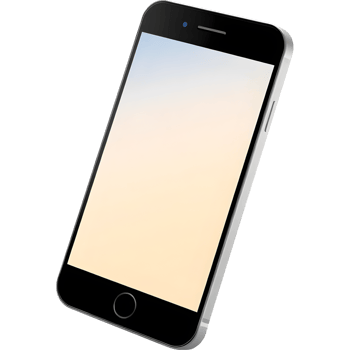 Modern Smartphone with Blank Gradient Screen png