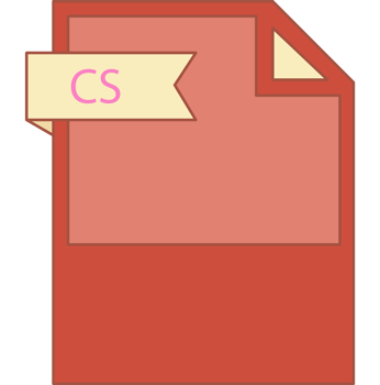Cs File Format Icon Minimal png