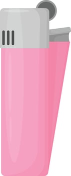 Pink Flat Lighter vector