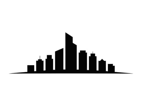 City skyline silhouette illustration vector