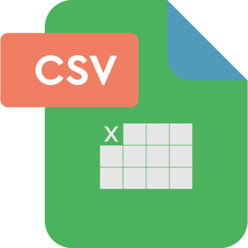 Csv File Format Icon Rounded Shapes png