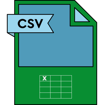 Csv File Format Icon Minimal png