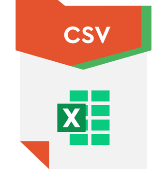 Csv File Format Minimal Icon png