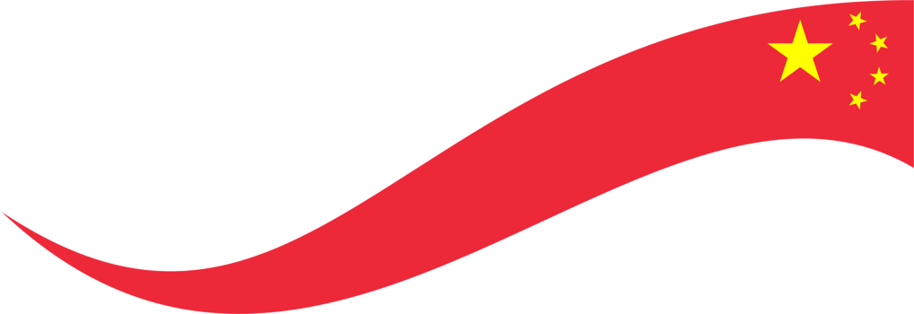 China country flag line element png