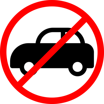 car parking prohibited sign. prohibited using cars area png