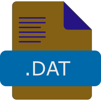 Dat File Extension Icon Insidse Fill With Lines Fill png