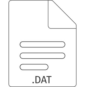 Dat Black Empty Outline Doc Icon png