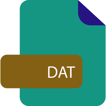 Dat File Extension Icon Rounded Corners And Deep Color png